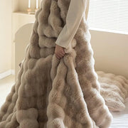 Ripple Rabbit Throw TAN